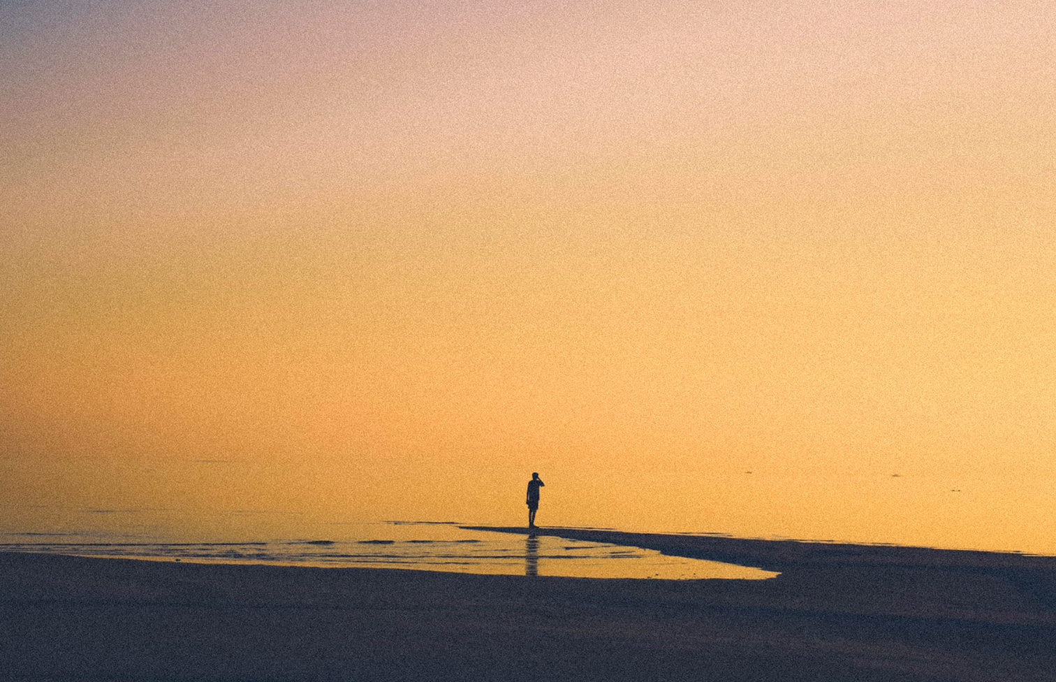 Man on a beach